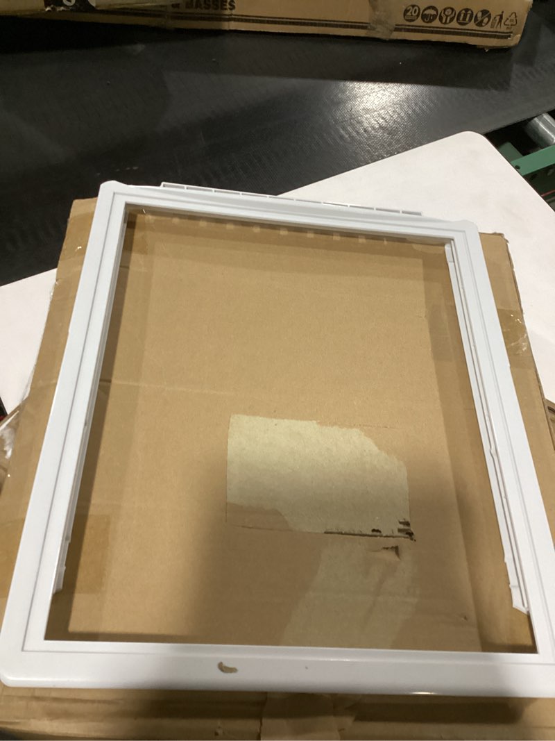 Condition photo showing Good Condition for 241973101 Crisper Pan Cover Compatible with Frigidaire Refrigerator Shelf Frame Without Glass Refrigerator, Delicatessen Drawer Cover 1513005 AH2363843 EA2363843 PS2363843