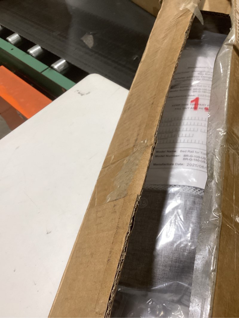 Condition photo showing New/Like New for 3-Piece Queen Size Bed Rail for Toddlers - Adjustable Baby Bed Rail Guard, Kids Safety Bed Rail for Queen Size Bed (78.7"x78.7"x60"-Grey) Grey Queen Size