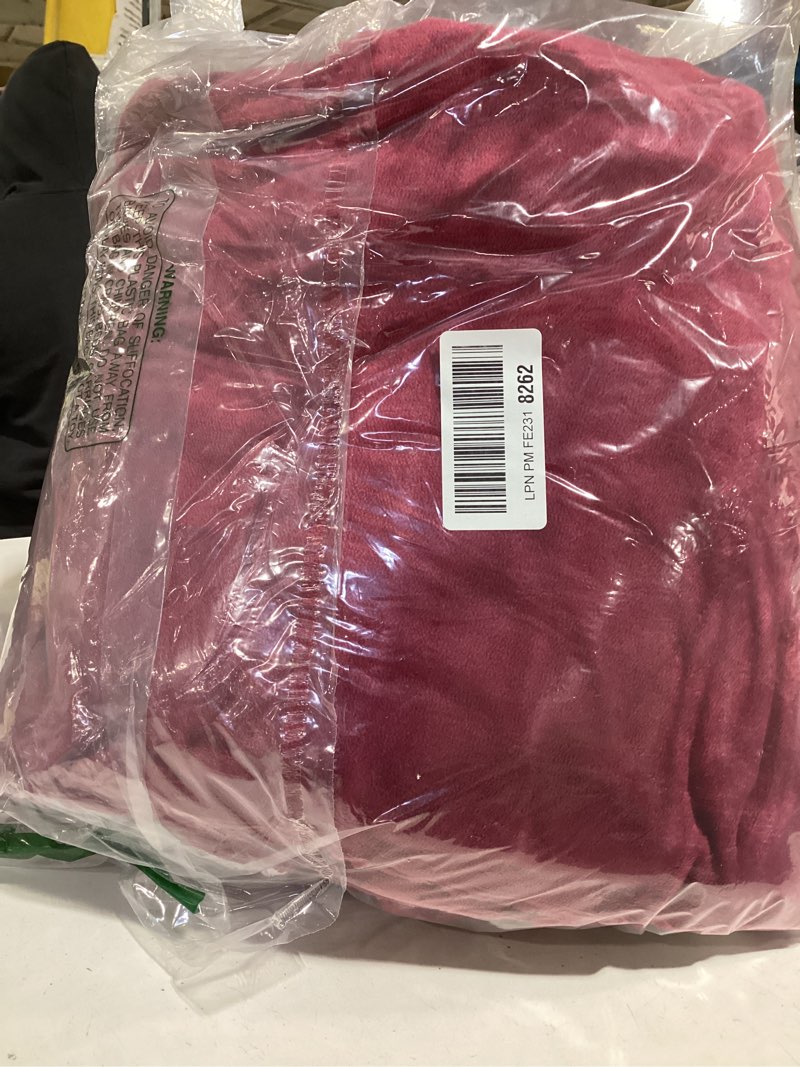 Condition photo showing Good Condition for Heated Blanket Electric Throw, 50" x 60" Heating Blanket with 5 Levels & 10 Hours Auto Off, Extremely Soft Flannel Warm Blanket Gifts Over-Heat Protection, ETL Certified Machine Washable Rose Red & White