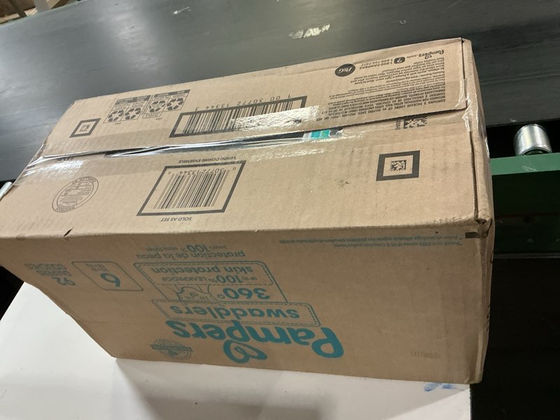 Condition photo showing New/Like New for Pampers Diapers - Swaddlers 360° - Size 6, Up To 100% Leakproof Comfy Dry Fit, Ez Off Tabs Designed For Easy Changes, Pull On Diaper