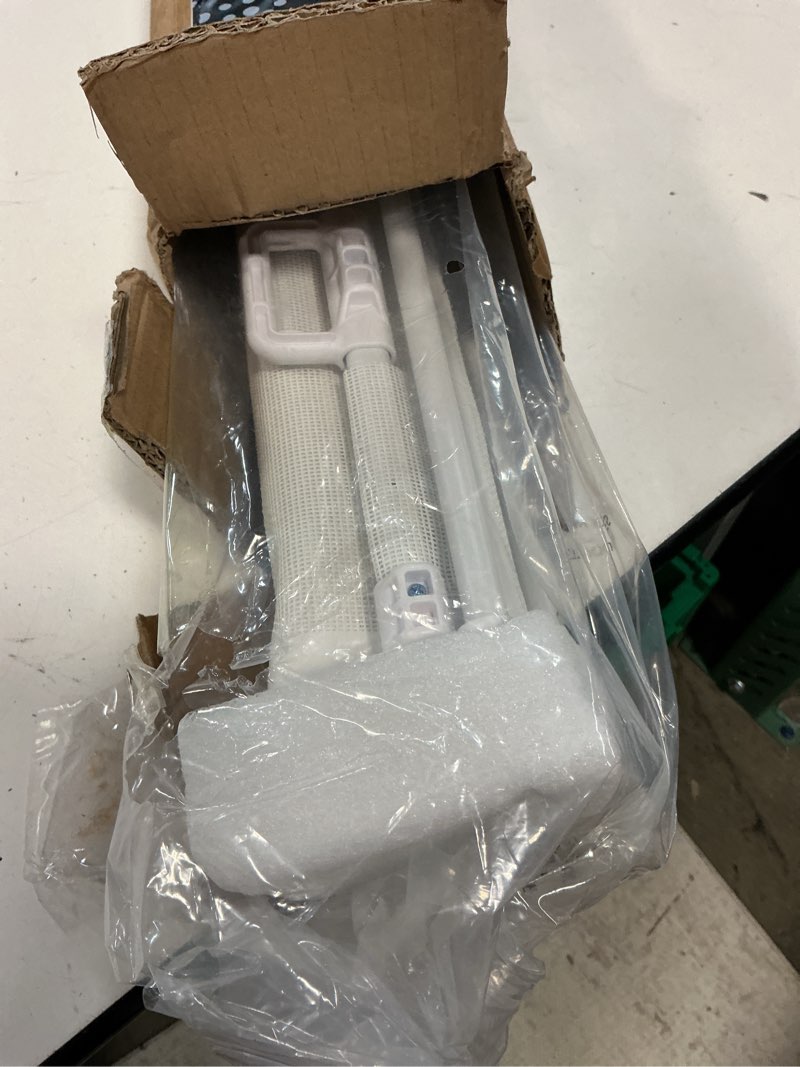 Condition photo showing Good Condition for miumoon 120 inch retractable baby gates 42 inch tall, retractable gate with reinforced strip design to prevent crawling through, 10 ft extra wide retractable dog gate for indoor/outdoor white 42" tall x 120" wide