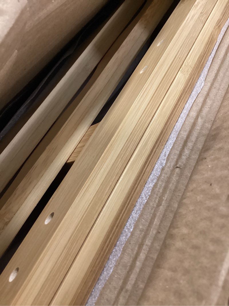 Condition photo showing New/Like New for Bamboo Wine Rack, Sturdy and Durable Countertop Wine Storage Cabinet Shelf for Pantry - 4 Tiers 16 Bottle Wine Rack 4 Tier Natural