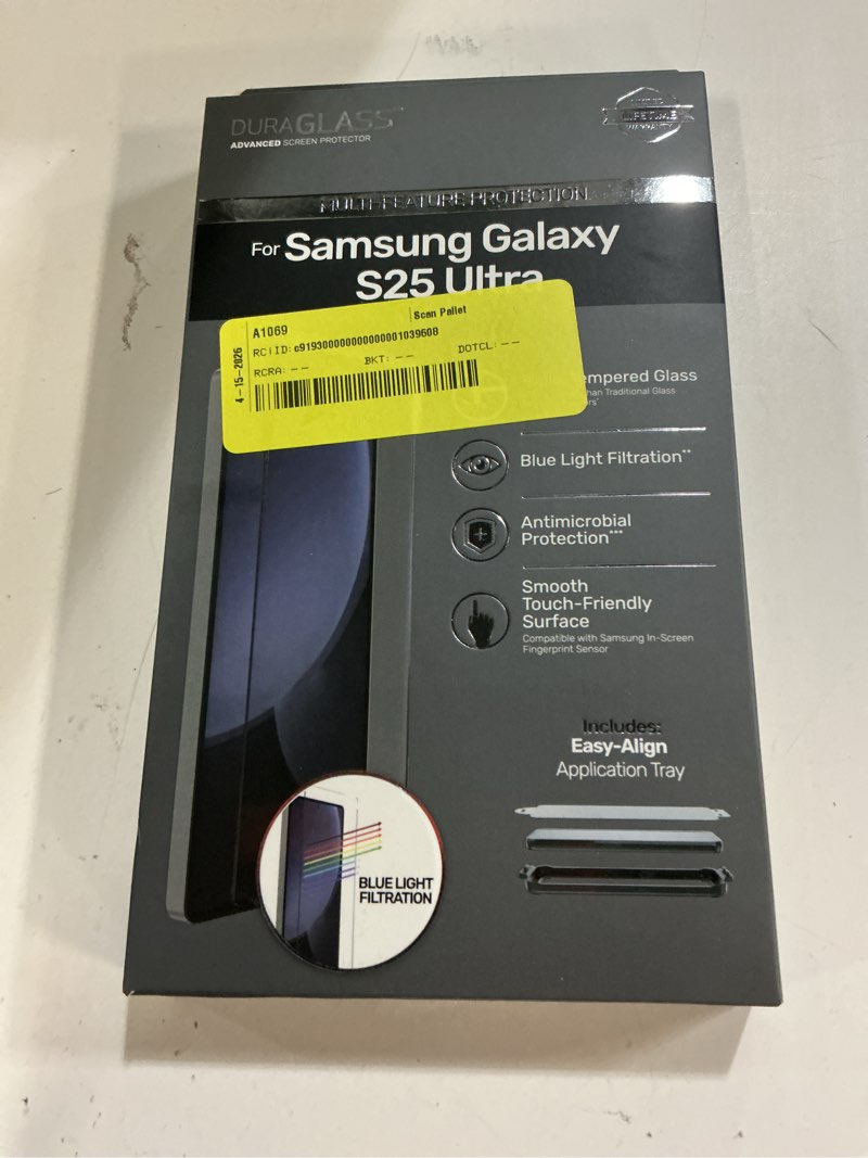 Condition photo showing New/Like New for duraglass advanced glass screen protector with blue light filtering for samsung galaxy s25 ultra