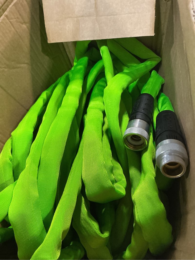 Condition photo showing As Is for zero-g pro teknor apex 3/4-in x 75-ft contractor-duty kink free woven green coiled hose