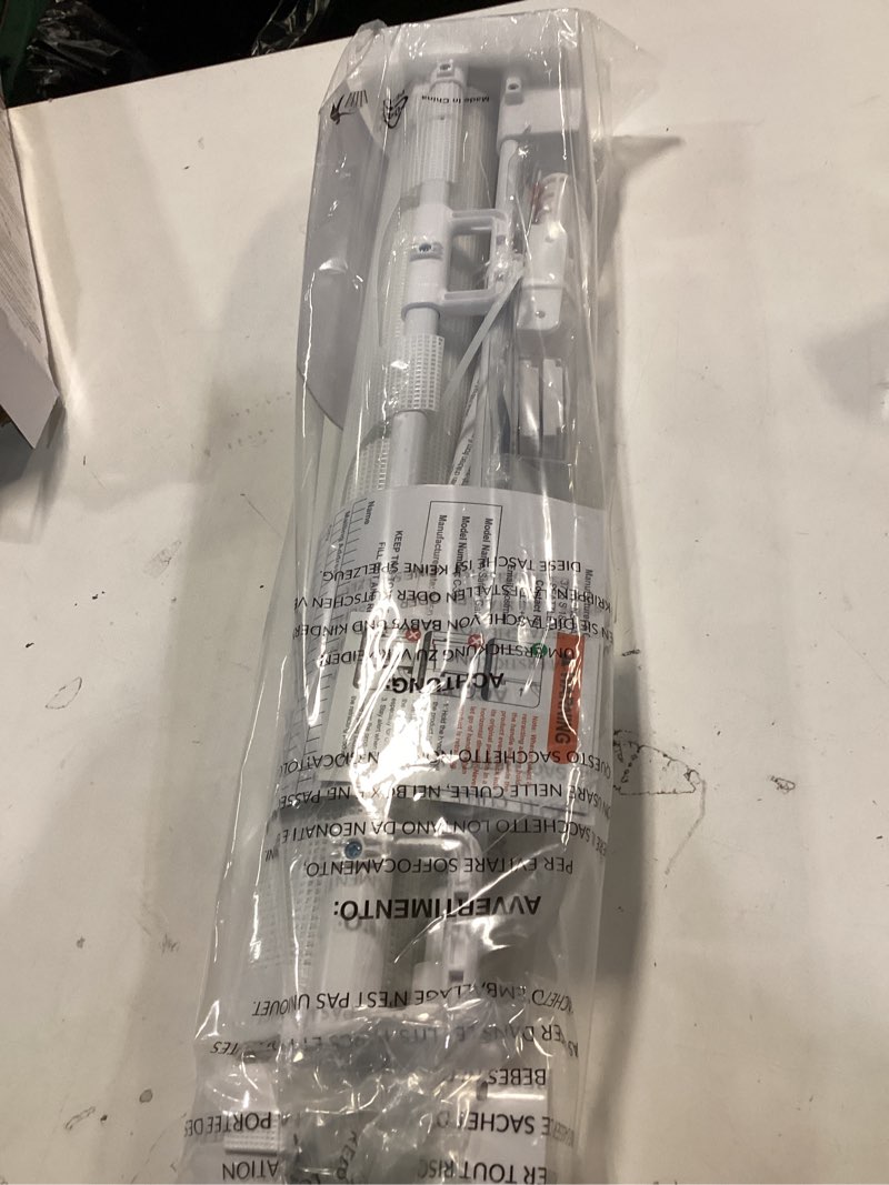 Condition photo showing New/Like New for 20 Inches Tall Retractable Dog Gate to Step Over, Short Pet Gate for Doorways, Extends up to 55" Wide, Step Over Puppy Gates for The House Mesh Doggie Gates Small Dog Gate Indoor Outdoor (White) White Reinforced 20" Tall x 55" Wide