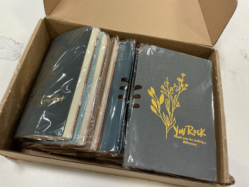 Condition photo showing New/Like New for 20 Pcs Appreciation Gifts Bulk Inspirational A6 Leather Journal Notebook with Pen End of School Years Gifts for Teacher Nurse Graduation Father's Day Coworker Supplies(Appreciation)