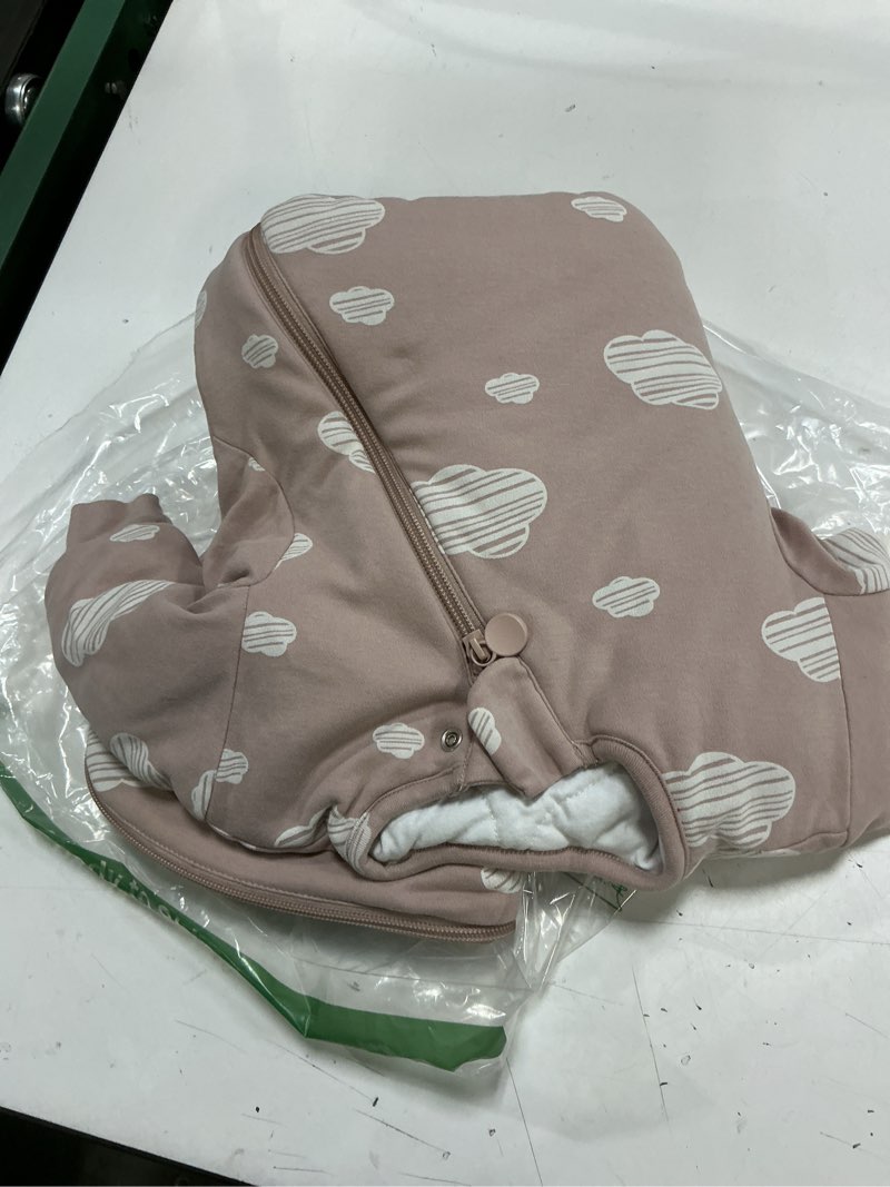 Condition photo showing As Is for kaiya baby unisex sleeping bag for babies and toddlers 2.5 tog sleep sack, long sleeve sleep sack, wearable blanket baby pink sky 0-6m