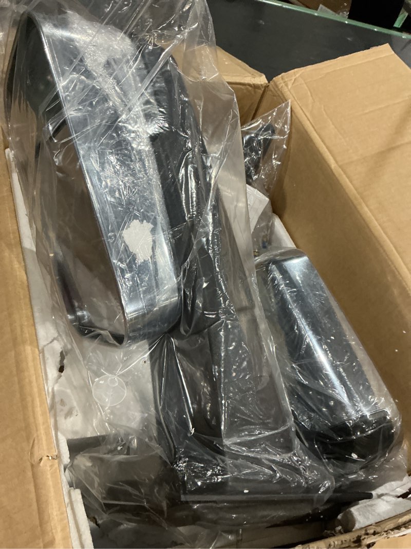 Condition photo showing As Is for (similar to not exact)towing mirrors, eccpp high performance a pair of exterior automotive mirrors replacement fit for dodge ram 1500 2500 3500 2002-2008 with power operation heated arrow signal manual flip up chrome cover