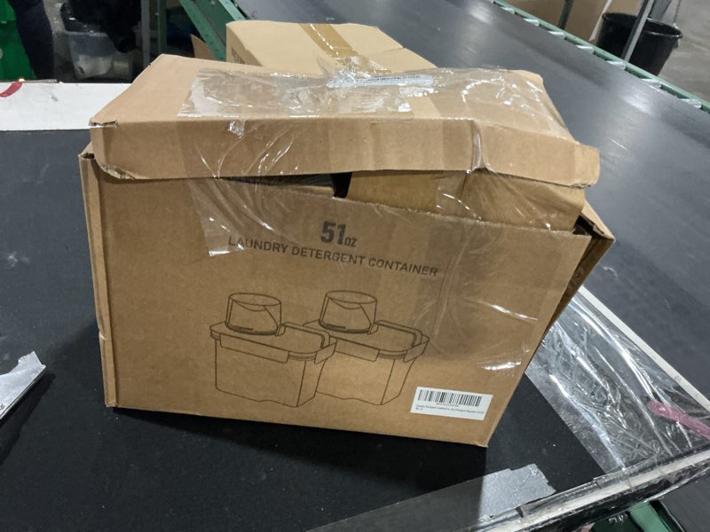 Condition photo showing Good Condition for G2 GO2GETHER Laundry Detergent Container,2Pack -51oz Laundry Detergent Dispenser with 5 labels for L