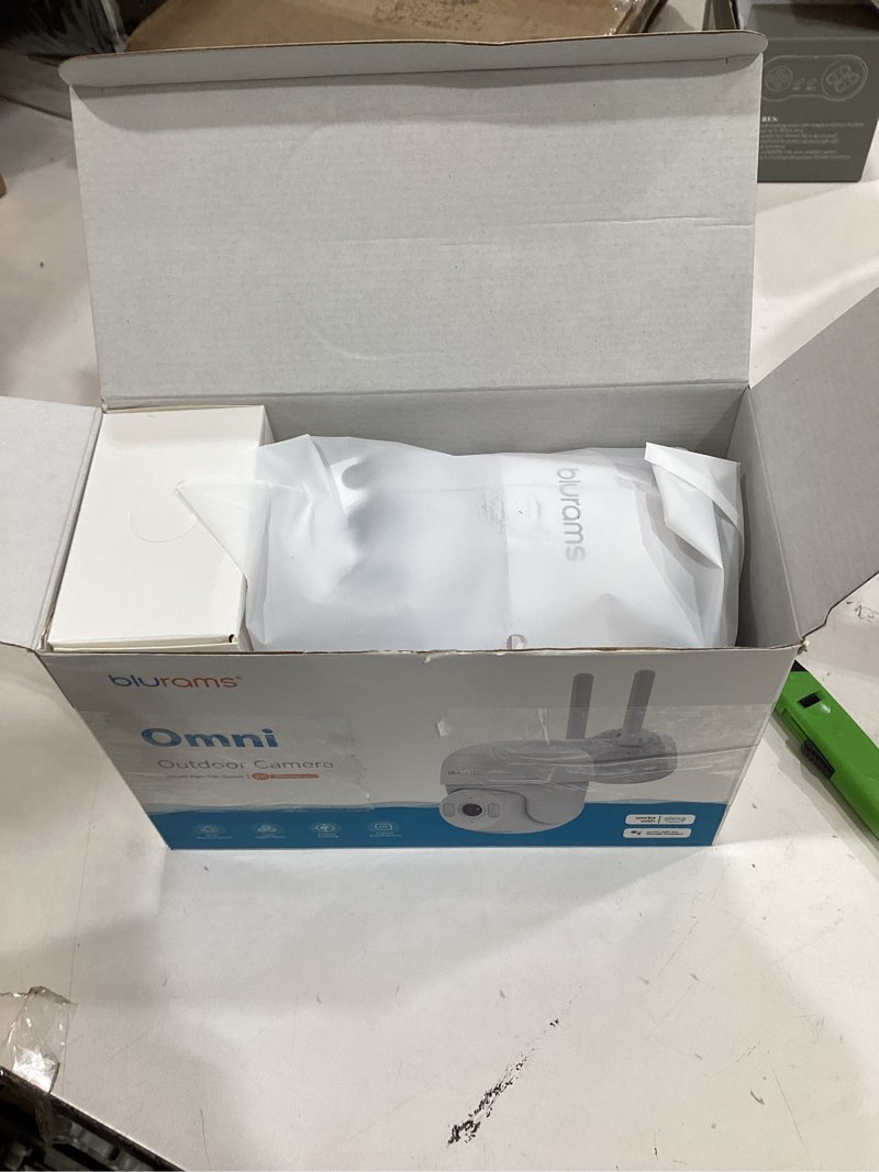 Condition photo showing New/Like New for blurams 2K Security Camera Outdoor, Pan-Tilt Outdoor Camera Wired w/360° View, Motion Tracking, 2.4/5GHz WiFi 6, 2-Way Audio, Weatherproof, Free Person/Motion Detection, 24/7 Recording 2Pack 2Pack White