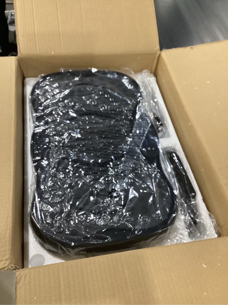 Condition photo showing New/Like New for vibration plate exercise machine, lymphatic drainage machine for weight loss, lymphatic drainage & muscle recovery, multiple speeds with bluetooth & remote, max user weight 330lbs pure black