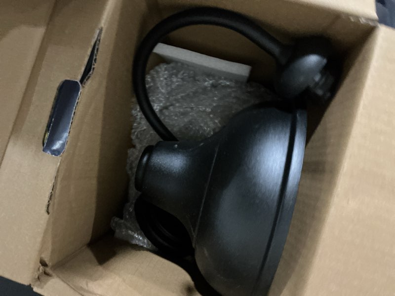 Condition photo showing As Is for project source barn light 2-pack 1-light 9.45-in h matte black outdoor wall light