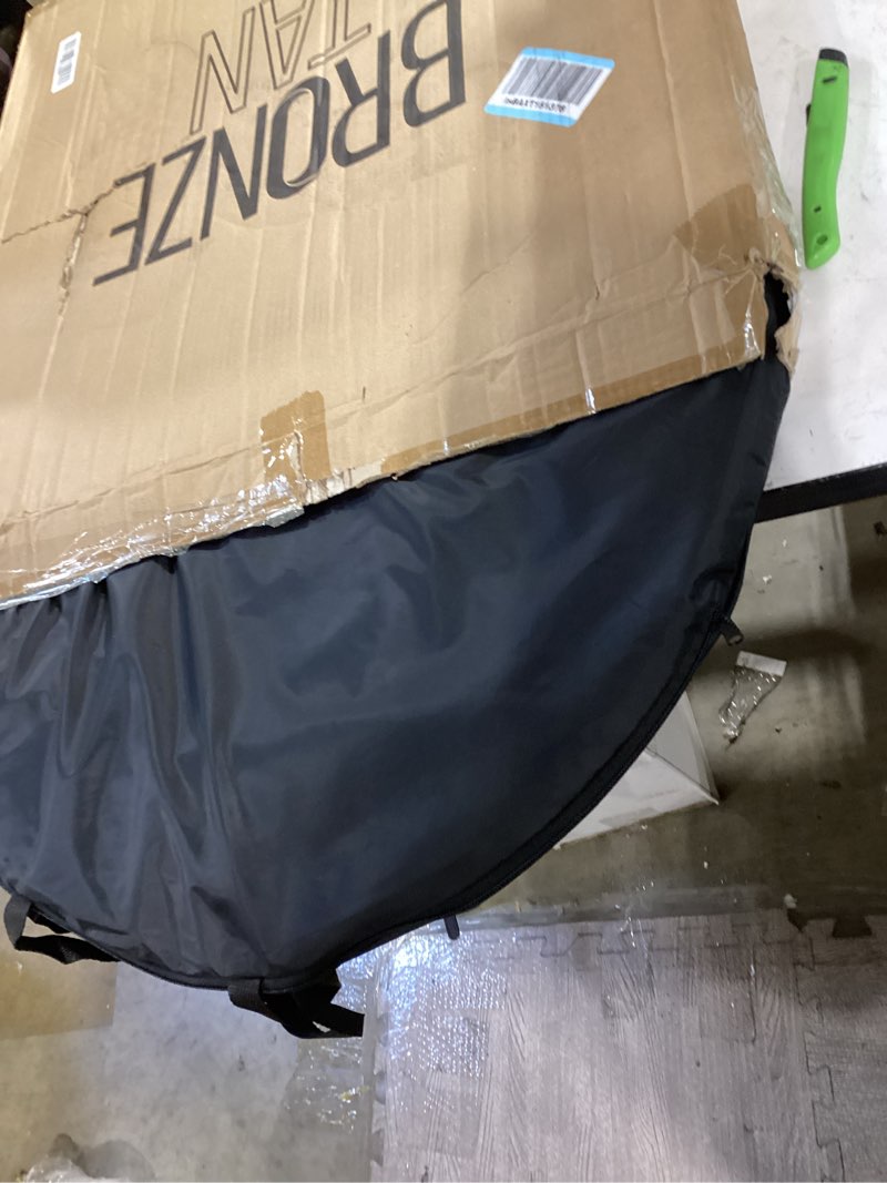 Condition photo showing Good Condition for pop up spray tan tent for professionals - waterproof booth with portable carrying case for spray tan salons - self tanning black by bronze tan