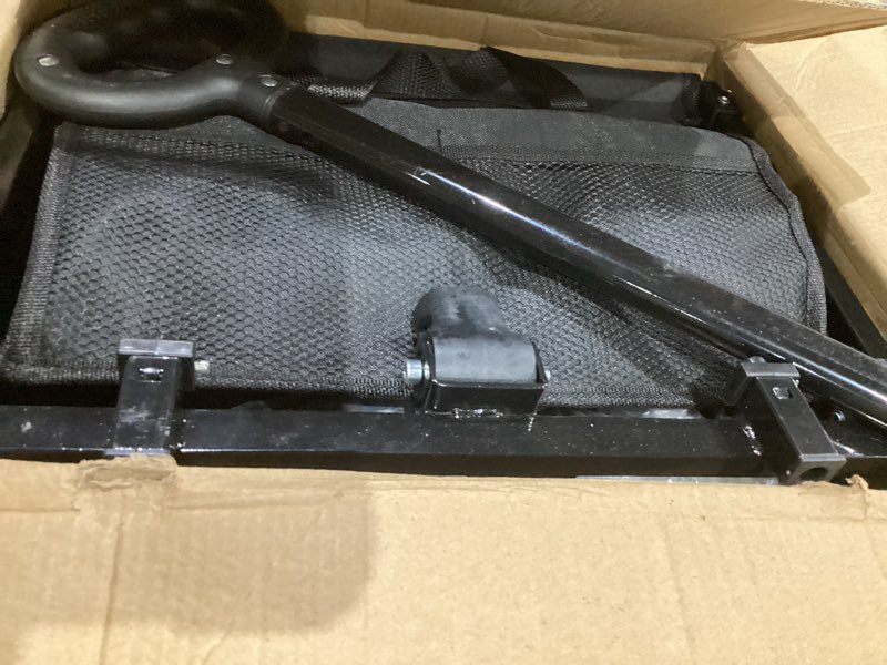 Condition photo showing As Is for Wagons Carts Foldable, Lightweight Portable Utility Shopping Cart with Wheels, Folding Grocery Wagon Cart for Grocery, Camping, Shopping, Beach, Garden, Sports Black 100L Black