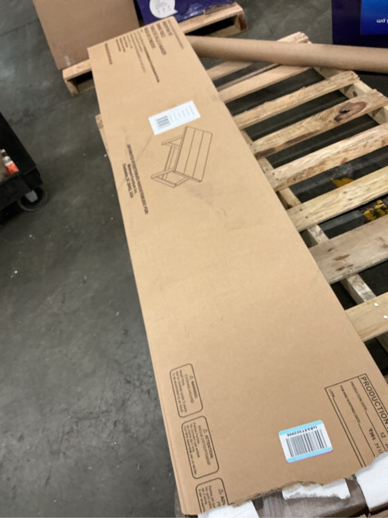 Condition photo showing Good Condition for Plank+Beam 72 Inch Farmhouse Dining Table, Solid Wood Rustic Kitchen Table, Large Wooden Rectangular Dinner Table for Dining Room, Home Office, Living Room Furniture, Easy Assembly, Pecan Wirebrush Pecan Wirebrush 72 Inch Table