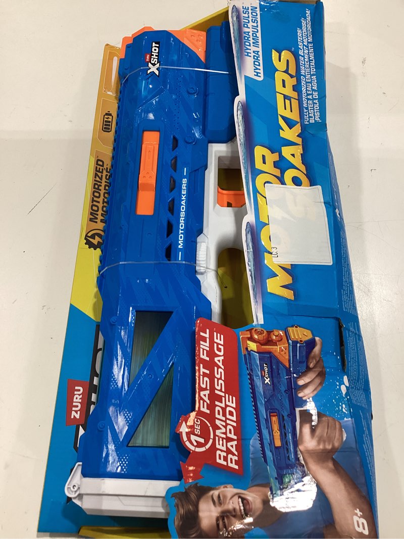 Condition photo showing As Is for zuru x-shot water - fast fill hydra pulse motor soaker