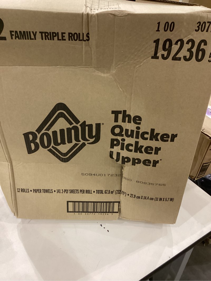 Bounty paper towel rolls