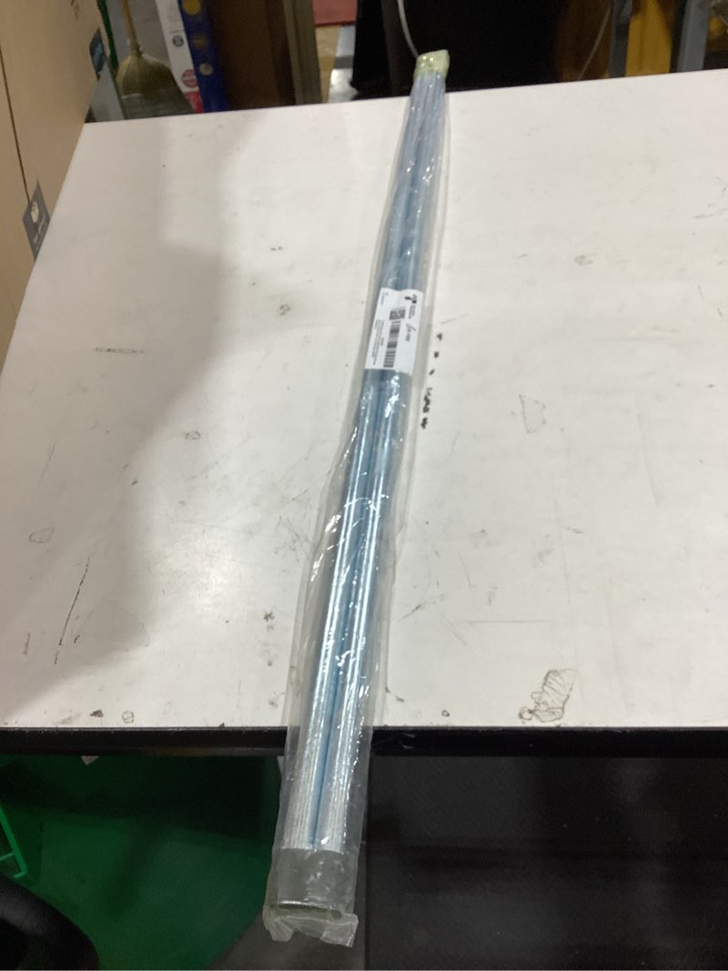 Condition photo showing As Is for ar-pro (2-pack) 5/8” x 36” zinc plated steel rods designed for use as an axle shaft on hand trucks dollies wagons 4005bc wheelbarrows