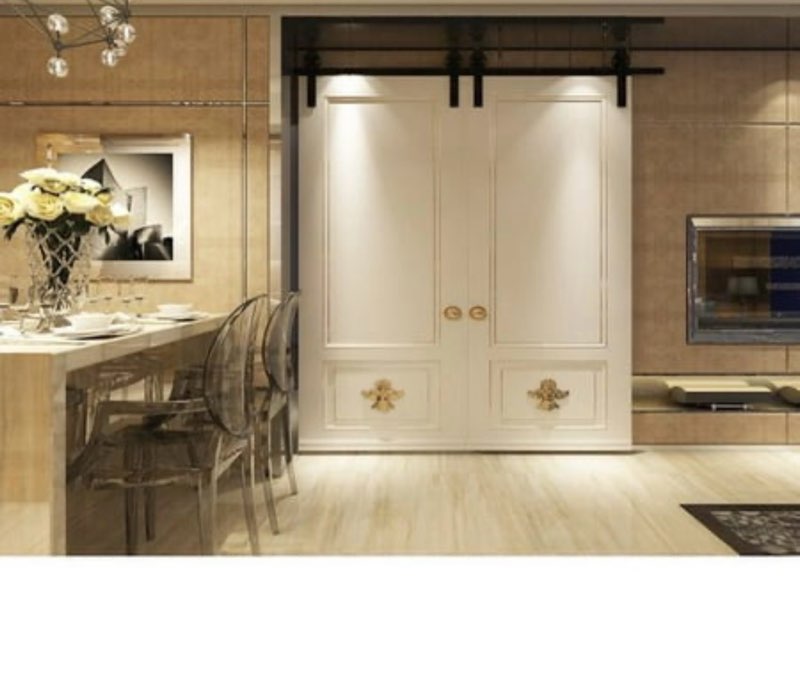 Homacer Single Barn Door Hardware 