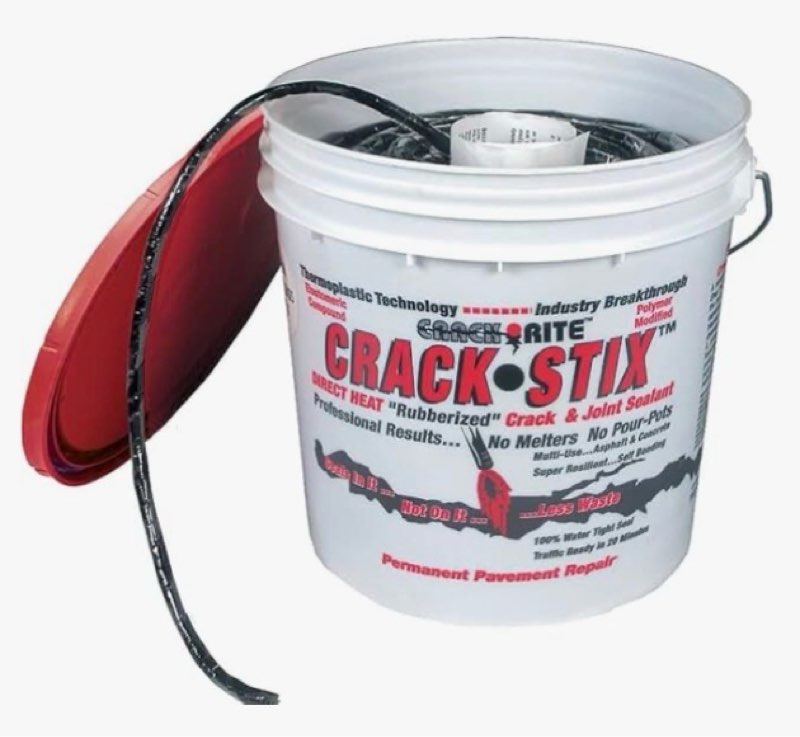 blacktop crack repair, 1/4 d., 250ft., black