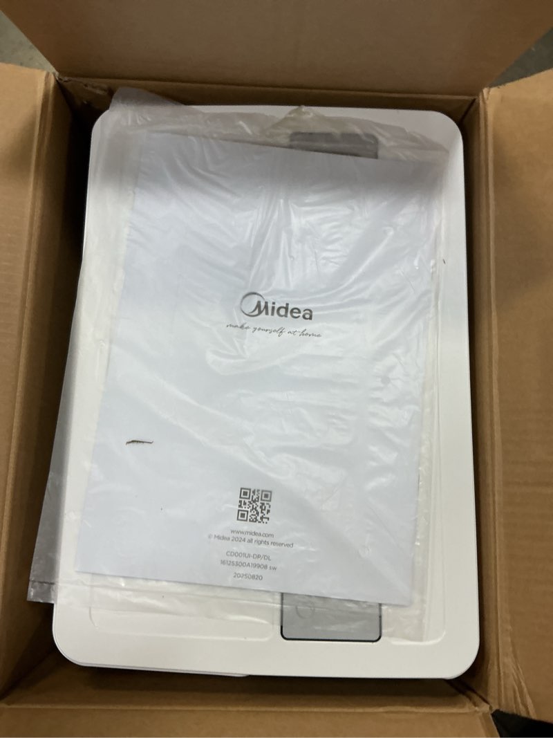 Condition photo showing Good Condition for midea 1,500 sq. ft. energy star certified dehumidifier with reusable air filter 22 pint - ideal for basements, large & medium sized rooms, and bathrooms (white) 1,500 sq. ft. - wifi