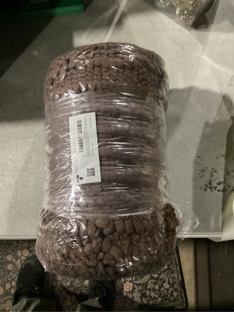 Condition photo showing Good Condition for Arotive Luxury Chenille Bathroom Rug Mat, Extra Soft Thick Absorbent Shaggy Bath Rugs, Non-Slip Machine Wash Dry, Plush Bath Mats for Bathroom, Shower and Tub, 59x35, Brown Brown Rectangular 59" x 35"