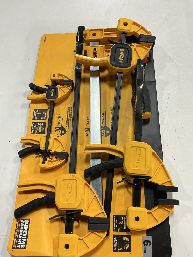 Condition photo showing As Is for trigger clamp set (6-piece)