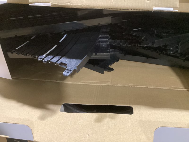 Condition photo showing As Is for DMX Racer: Dynamic Motion Express - Exclusive Pro Slot Car Racing, 2.4GHz 4 Player 18' Multi-Track, Progressive Remote Control Vehicles, Lane Changing