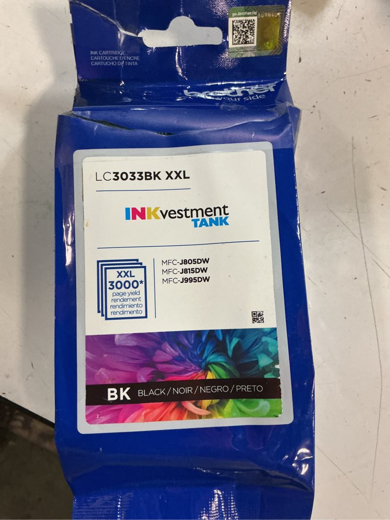 Condition photo showing New/Like New for brother genuine lc3033bk super high-yield black inkvestment tank ink cartridge
