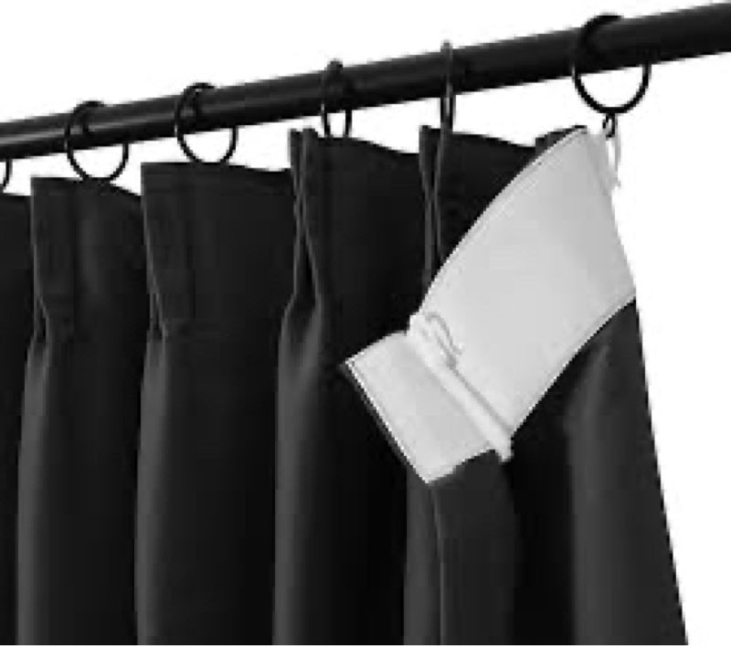 Black curtain man 1 panel includes a black curtain