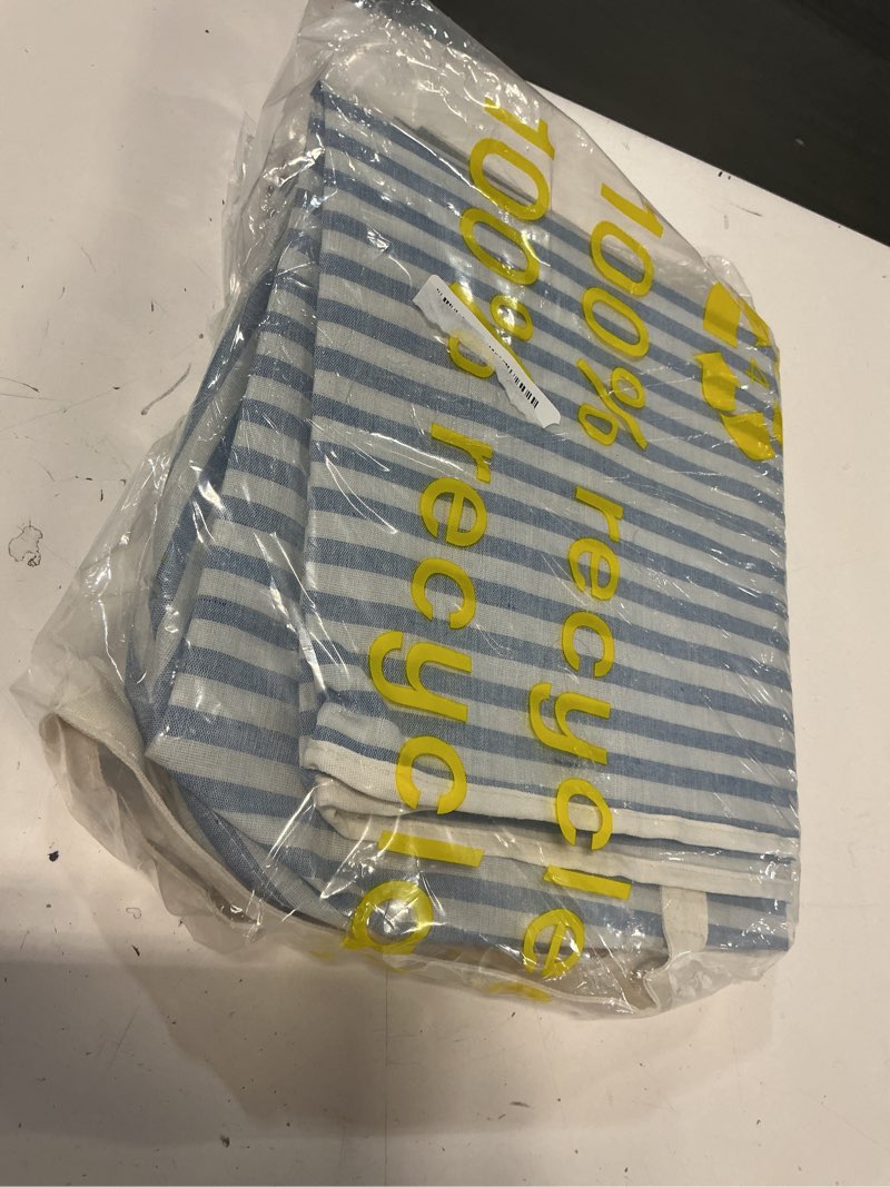 Condition photo showing Good Condition for lifewit 2 pack laundry basket 100l each, collapsible clothes hamper with reinforced handles, freestanding waterproof design for bedroom and laundry room, grey&blue 200l total grey-blue 2 x 100l