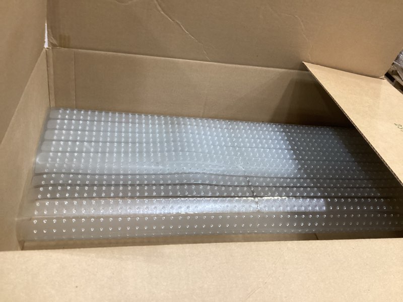 Condition photo showing Good Condition for Ottomanson Non-Slip Rug Carpet Protector - Waterproof Clear Vinyl Floor Runner Mat for Hallway, Entryway, Office, 26" x 9'