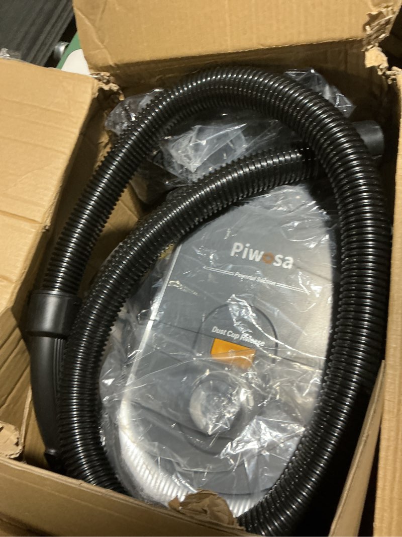 Condition photo showing Good Condition for Aircliff Canister Vacuum Cleaner, Specially Designed Nozzle for Pet Family, 1200W & 17Kpa Strong Suction, 2 HEPA Filters & 5 Cleaning Tools for Hard Floor, Carpet, Upholstery, Pet Hair(Sliver)