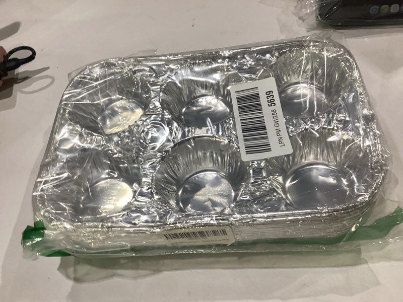 Condition photo showing Good Condition for waytiffer (10pack muffin pan 6-cup cupcake aluminum pans favorite muffin tin size for baking cupcakes muffins and mini pies - standard size 6-cup-10pack
