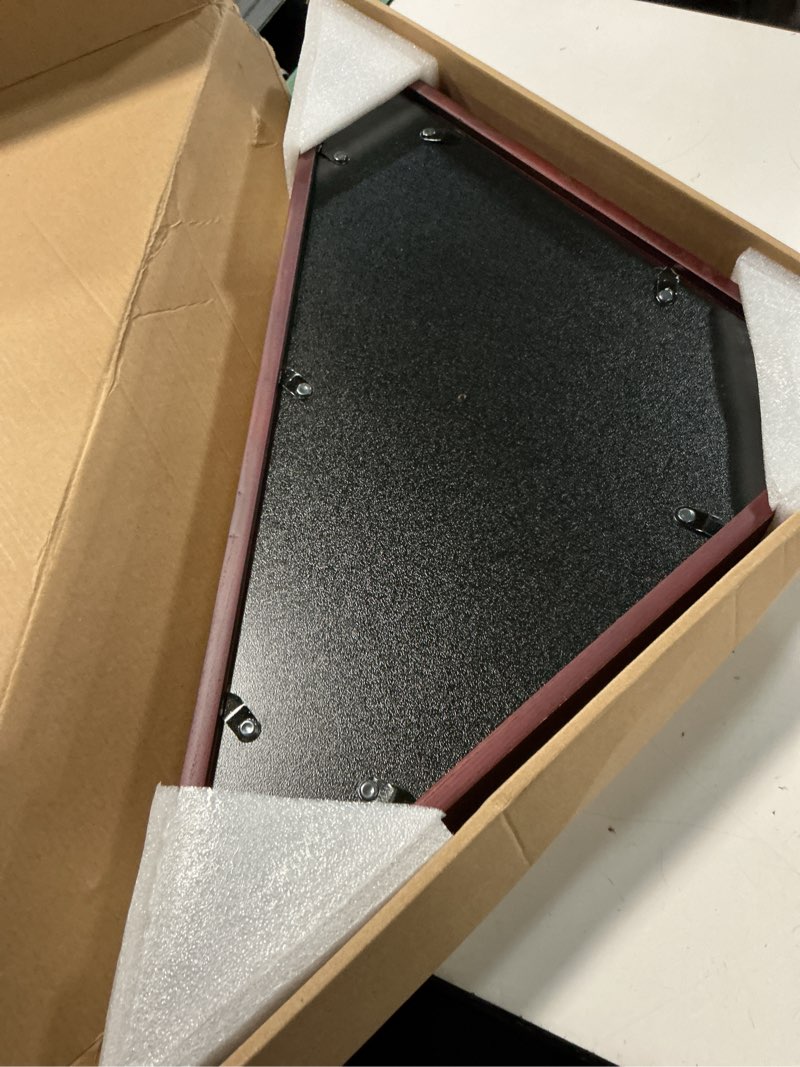 Condition photo showing Good Condition for glass front flag display case for burial flag - wall mounted 9.5 x 5 feet flag box for american veteran flag and folded flag display - ideal for honoring military service (mahogany)