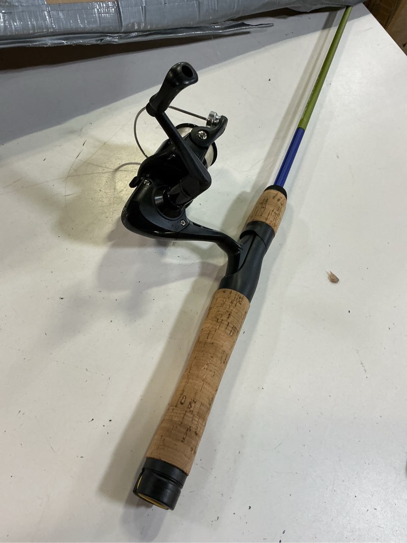 Condition photo showing Good Condition for shakespeare catch more fish spinning reel and fishing rod combo with kit 2024 model trout
