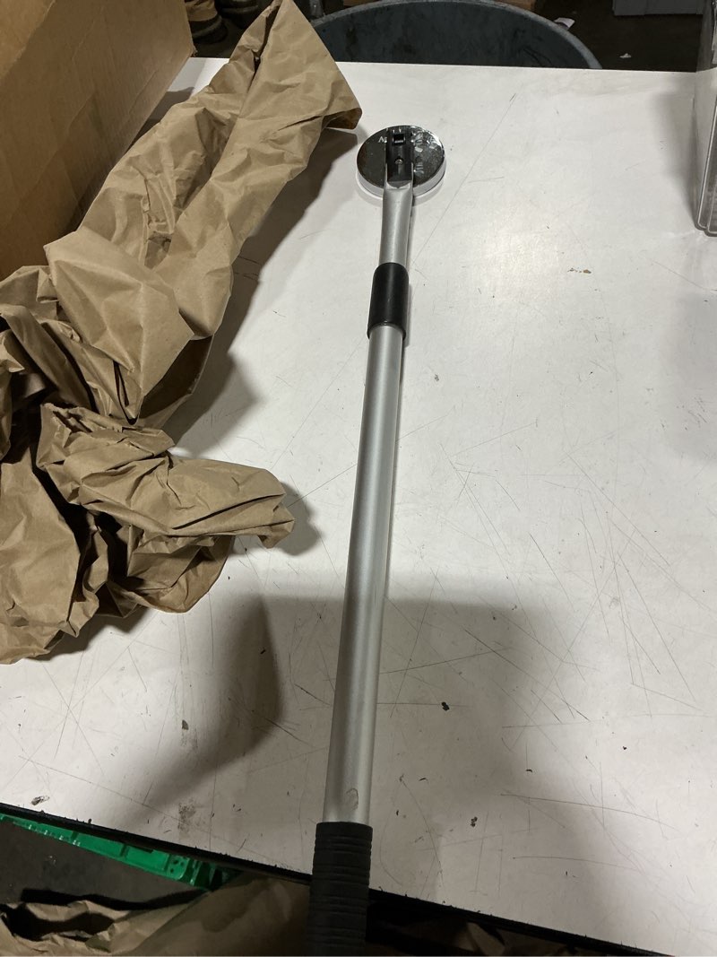 Condition photo showing Good Condition for telescoping magnetic sweeper pickup tool, retractable 27" to 43" with super strong magnet, screws parts finder with 64lb pull capacity for pick up nails, screws, and metal parts