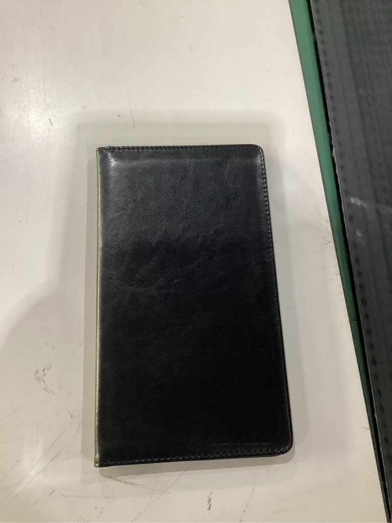 Retail Revive NFC Tap Check Holder, Black Leather Bill Presenter, Contactless Smartphone Tap, Compat