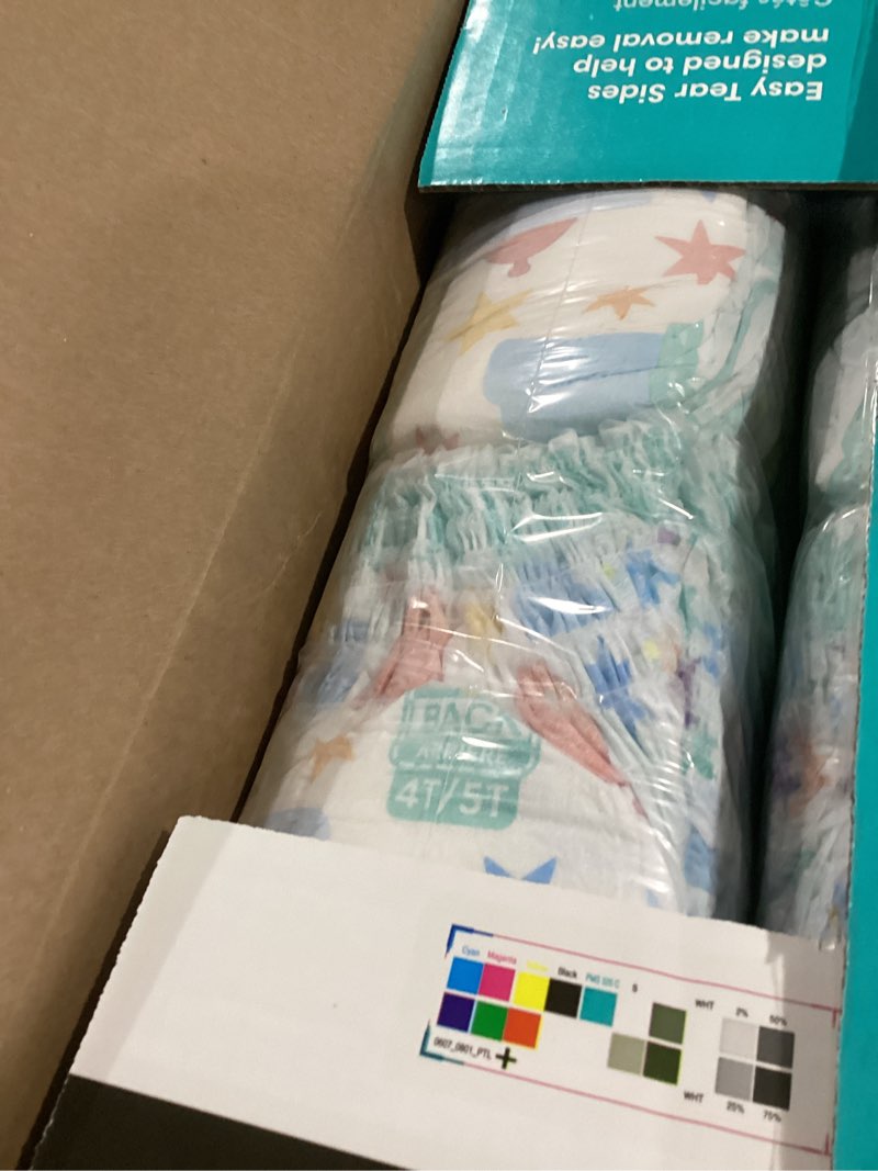 Condition photo showing Good Condition for pampers training pants - easy ups boys & girls bluey - size 4t-5t, 104 count, children's potty underwear (packaging may vary) 4t-5t 104