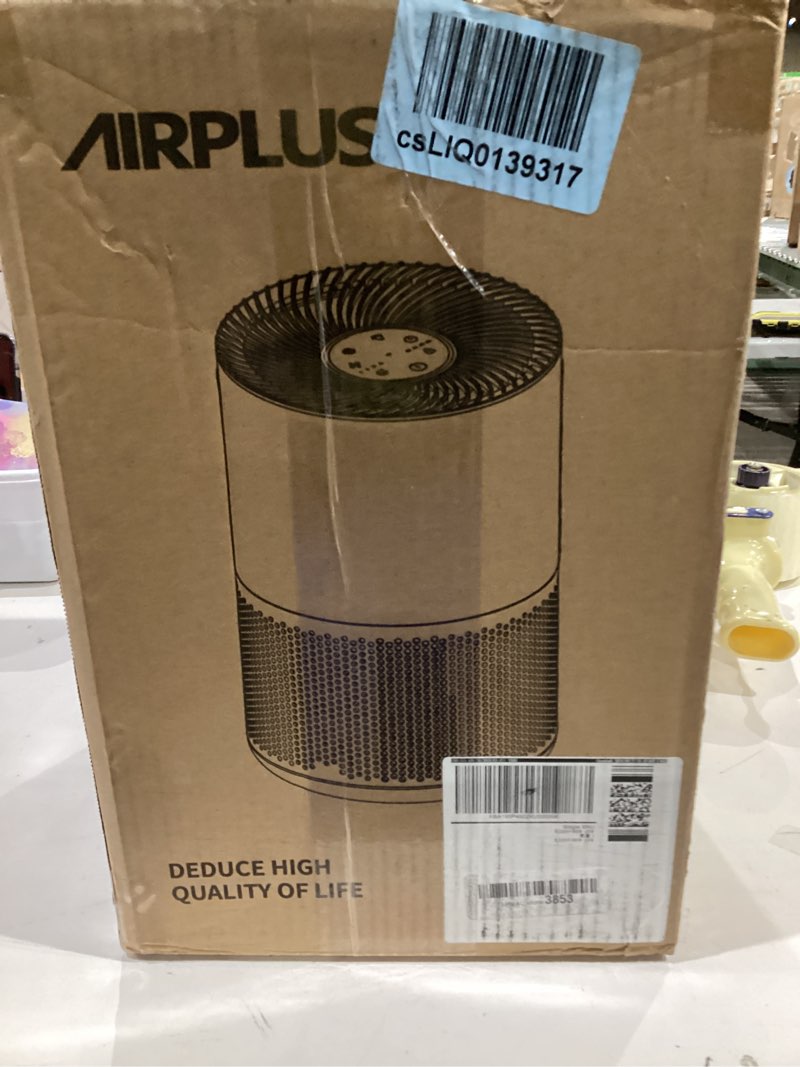 Condition photo showing New/Like New for AIRPLUS Air Purifier for Home Bedroom, Covers Up to 1073 ft² by 25W High Torque Motor, 3-in-1 Washable Filter with HEPA Sleep Mode, Cleaner 99.9%, Auto Mode, Child Lock, White 260 White