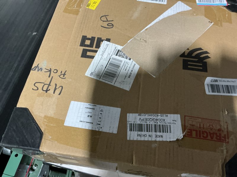 Condition photo showing Good Condition for huolewa narrow nightstand with 2 drawers - solid wood narrow side table with open shelf for small spaces, couch, bedroom, living, office - small bedside table, end tables (walnut, 7.87 inch) walnut 7.87"w x 15.6"d x 19.9"h