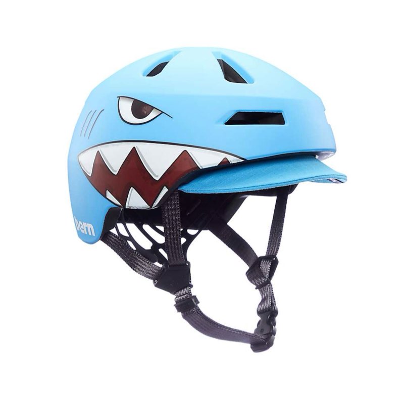 Bern Juniors Nino 2.0 Helmet, Shark Bite, M