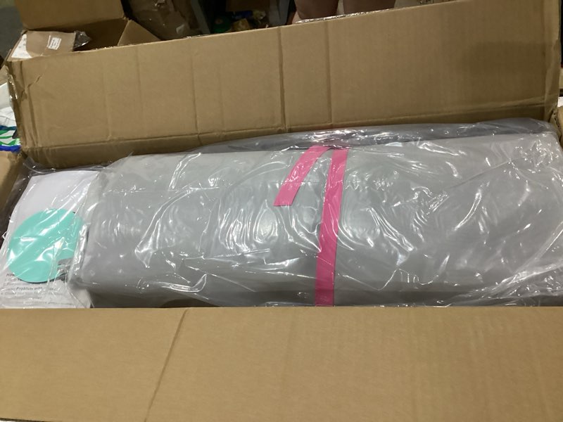 Condition photo showing New/Like New for AWSUM 10ft /13ft Gymnastics Mat with Air Roller Tumbling Barrel Back Somersault Backbend Trainer for Inflatable Gymnastics Springboard Back Handspring Equipment, with Electric Pump 13ft*3.3ft*4in &(L)40in*Diam23.6in Mint Green/Black+Green Roller