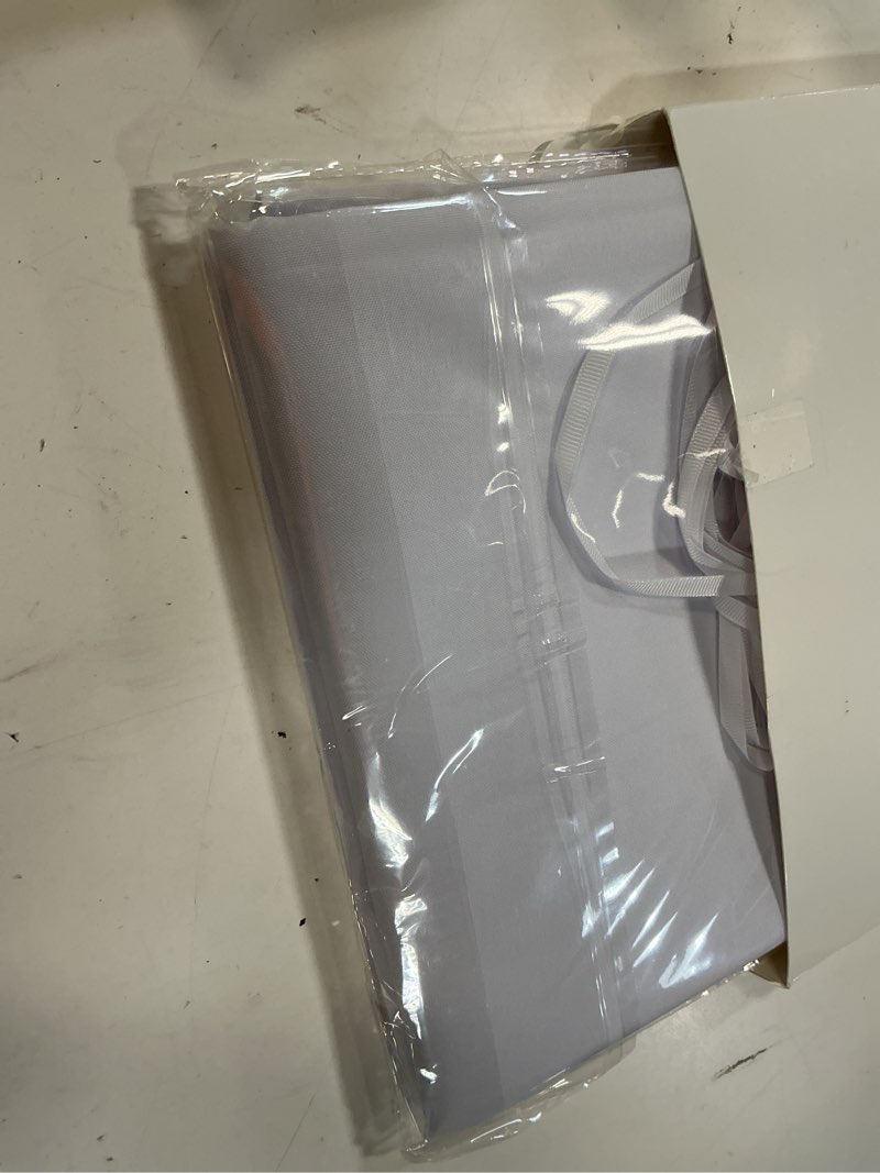 Condition photo showing New/Like New for zonon large blank banners and signs polyester oxford cloth sublimation banner to decorate with hanging rope for indoor wall outdoor easy to hang diy signs for business office(white,3 x 8 feet) 3 x 8 feet white