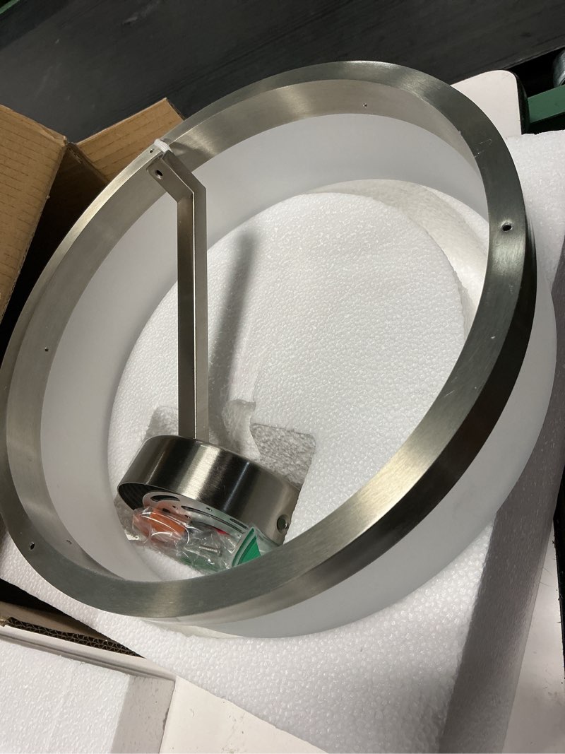 Condition photo showing Good Condition for origin 21 lynnpark 11.95-in brushed nickel modern/contemporary led semi-flush mount light