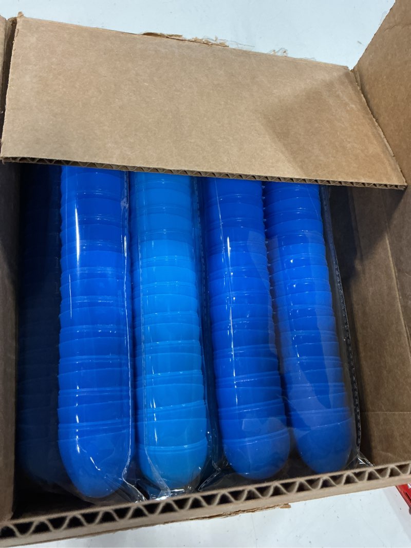 Condition photo showing As Is for v-opitos 1000 plastic easter eggs, 2.4'' bulk empty fillable easter eggs in 8 colors for easter egg hunt, basket stuffers fillers, easter party favor
