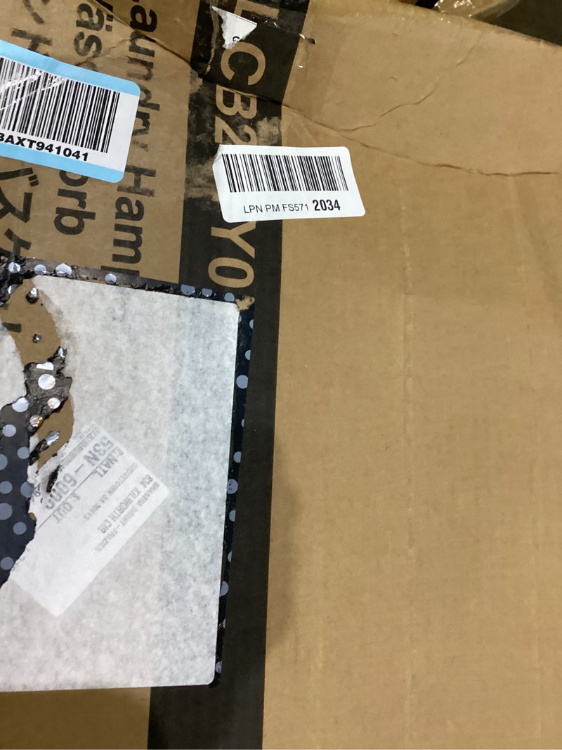 Condition photo showing As Is for LemonRoad Unicorn Laundry Hamper Large Cotton Rope Storage Basket Woven Storage bucket with Handles 