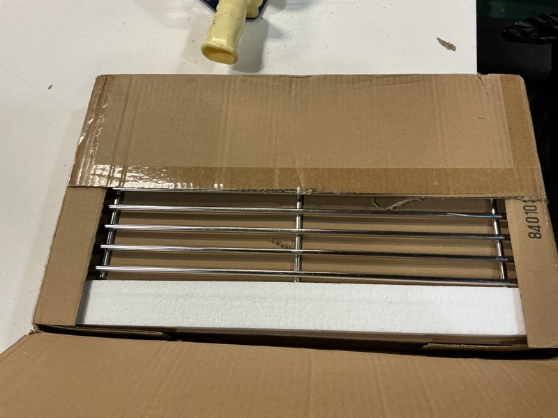 Condition photo showing New/Like New for stanbroil stainless steel cooking grates for weber summit 600 series summit e/s 640/650/660/670 gas grills with a smoker box, replacement parts for weber 67552 - set of 3