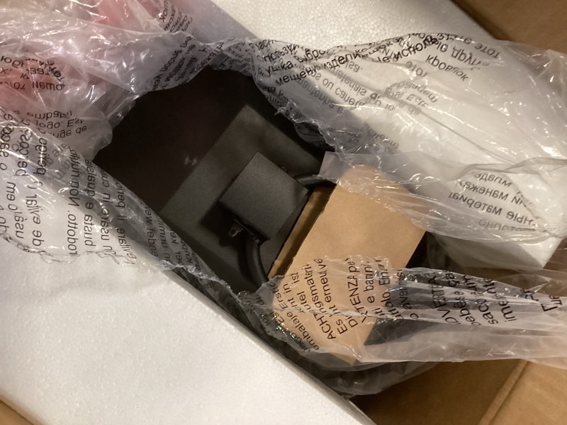 Condition photo showing item condition for Duraflame 28 in. Electric Lantern with Infrared Heat and Remote Control in Black