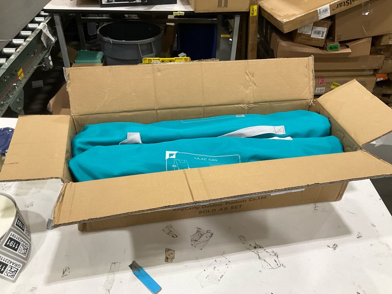 Condition photo showing Good Condition for KingCamp Low Beach Chairs, Folding Portable Chair for Adults Lightweight Extra Wide Seat 300lbs Heavy Duty Oversized Backpack, Carry Bag for Camping Ergobreeze-cyan-2 Pack ErgoBreeze High Back Mesh Wide